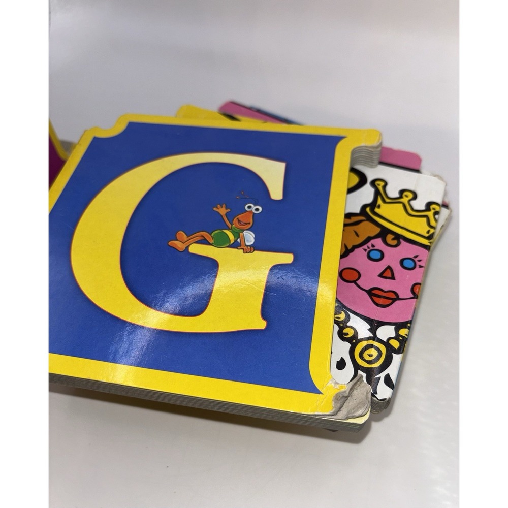 Vintage 25 Sesame Street Alphabet Interlocking ABC Board Book Set A-Z Missing 1 - Picture 7 of 16